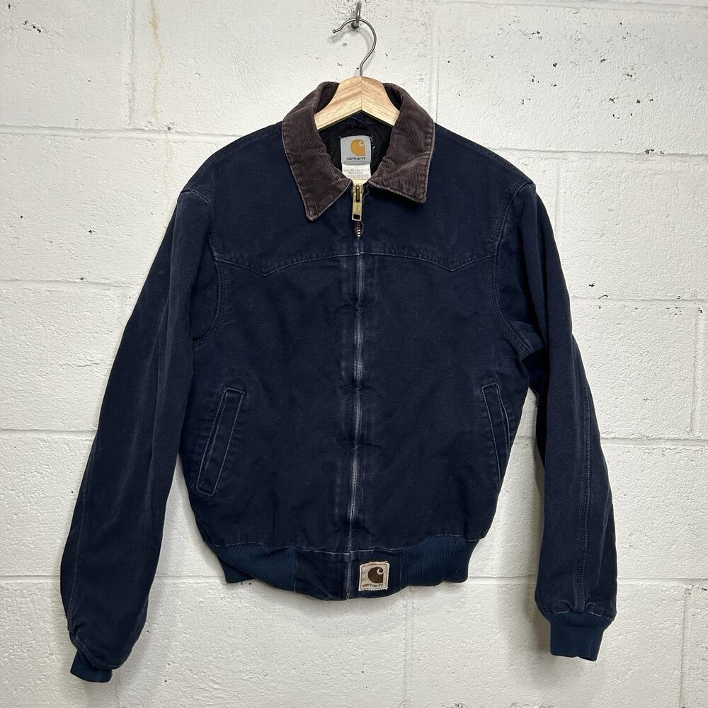 Vintage Carhartt Santa Fe Jacket “Midnight Blue” J14 MDT - Picture 1 of 12
